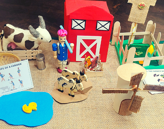 Life of a Farmer-Interactive Educational Toy for Kids