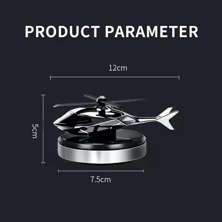 Solar Helicopter Harmony Drive: Eco-Friendly Rotating Car Fragrance