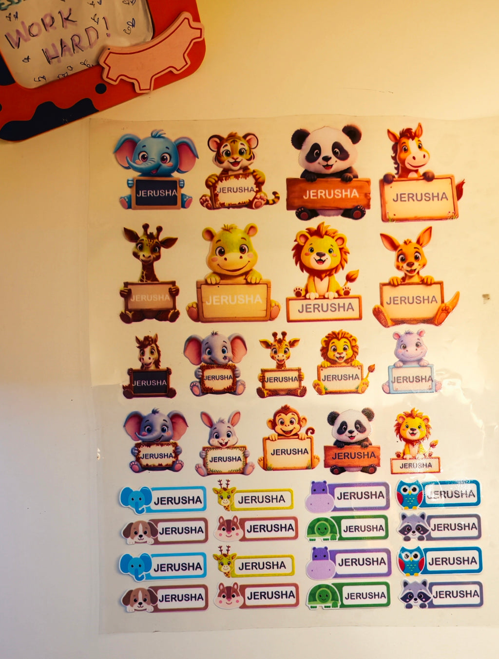 Personalized Kids Name Stickers (3D Waterproof)