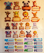 Personalized Kids Name Stickers (3D Waterproof)