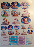 Personalized Kids Name Stickers (3D Waterproof)