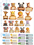 Personalized Kids Name Stickers (3D Waterproof)
