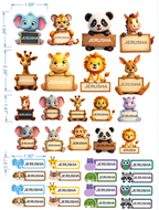Personalized Kids Name Stickers (3D Waterproof)