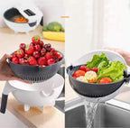 9 in 1 Multifunction Plastic Magic Rotate Vegetable Cutter