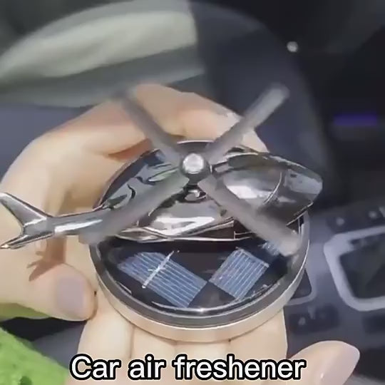 Solar Helicopter Harmony Drive: Eco-Friendly Rotating Car Fragrance