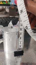 Flameless and Smokeless Crystal Dripping Design Acrylic LED Tea Light Candle(Pack Of 2)